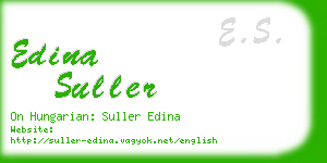 edina suller business card